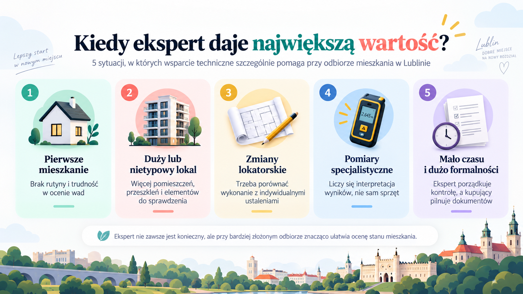 Pięć sytuacji, w których ekspert daje największą wartość podczas odbioru